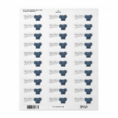 Safari Animal Elephant Return Address Label (Full Sheet)