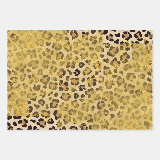 Safari Animal Floral Butterflys Afdrukken Inpakpapier Vel (Voorkant 3)