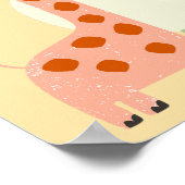 Safari Animal Friends Baby shower Welkomstbord Poster (Hoek)