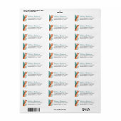 Safari Animal Giraffe Return Address Label (Full Sheet)