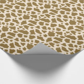 Safari Animal Giraffe Spots Print Cadeaupapier (Hoek)