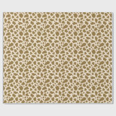 Safari Animal Giraffe Spots Print Cadeaupapier (Vlak)