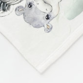 Safari Animal Milestone Deken Jongen Maandelijkse  (Hoek)