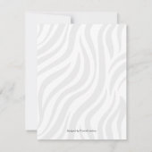 Safari animal mint modern baby shower bedankkaart (Achterkant)