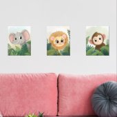Safari Animal Nursery Decor Neutraal Geslacht Set (Woonkamer)