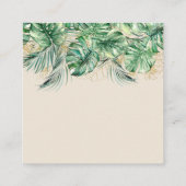 Safari Animal Oerwoud Green & Gold boy book Informatiekaartje (Achterkant)