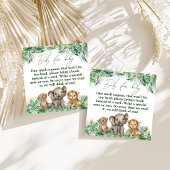 Safari Animal Oerwoud Green & Gold boy book Informatiekaartje