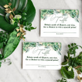 Safari Animal Oerwoud Green & Gold boy Daper Informatiekaartje