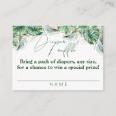 Safari Animal Oerwoud Green & Gold boy Daper Informatiekaartje (Voorkant)