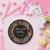 Safari Animal Print 30ste verjaardagsfeestje voor  Papieren Bordje (Feest)