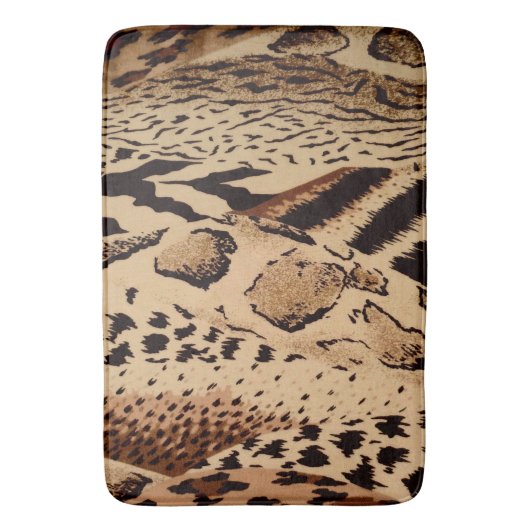 Safari Animal Print Bath Mat (Voorkant Verticaal)