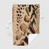 Safari Animal Print Golf Towel Golfhanddoek (Insitu)