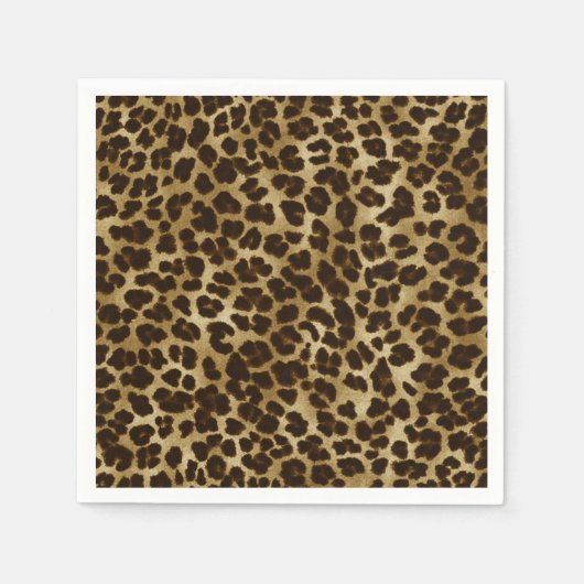 Safari Animal Print Leopard Cheetah Napkins Servet (Voorkant)