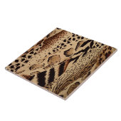 Safari Animal Print Tile Tegeltje (Zijkant)