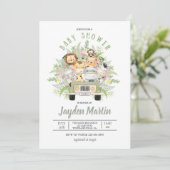 SAFARI ANIMAL SHOWER, BABY SHOWER, DIERENSCHOUDER (Staand voorkant)