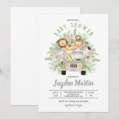 SAFARI ANIMAL SHOWER, BABY SHOWER, DIERENSCHOUDER (Voorkant / Achterkant)