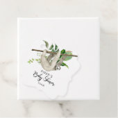 Safari Animal Sloth Baby shower Dank u Bedankjes Labels (In situ)