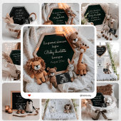 Safari Animal Social Media zwangerschapsaankondigi Kaart