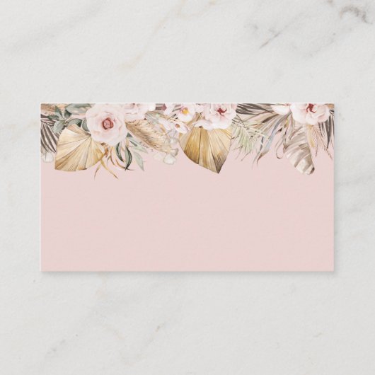 Safari Animal Tropical Floral Girl Books for Baby Informatiekaartje (Achterkant)