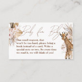 Safari Animal Tropical Floral Girl Books for Baby Informatiekaartje (Voorkant)