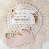 Safari Animal Tropical Floral Girl Books for Baby Informatiekaartje