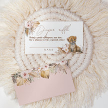 Safari Animal Tropical Floral Girl Diaper Raffle