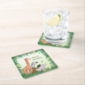 Safari Animal verjaardagsfeestje onderzetter (Insitu)