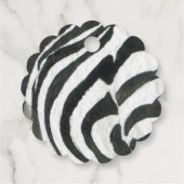 Safari Animal Zebra Baby shower dank u Bedankjes Labels (Achterkant)