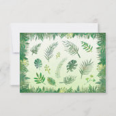 Safari animals baby dank you card (small) kaart (Achterkant)