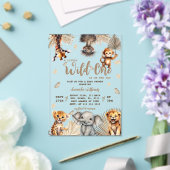 Safari Animals Baby shower Acryl Uitnodigingen (Insitu (Huwelijk))