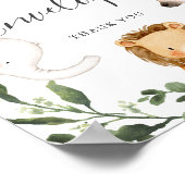Safari Animals Baby shower Adres Envelope Sign Poster (Hoek)