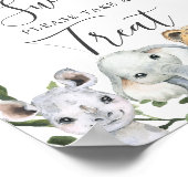 Safari Animals Baby shower Baby's zijn zoete gebar Poster (Hoek)