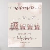Safari Animals Baby shower Boho Welcome Foam Board Poster (Voorkant)