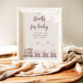 Safari Animals Baby shower Books for Baby Poster