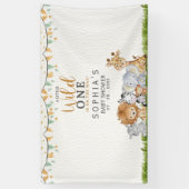 Safari Animals Baby Shower Boy Spandoek (Verticaal)