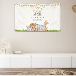 Safari Animals Baby Shower Boy Spandoek