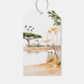 Safari Animals Baby shower Cadeaulabel (Achterkant)