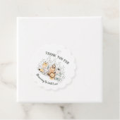 Safari Animals Baby shower Dank u wel voor de labe Bedankjes Labels (In situ)