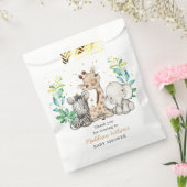 Safari Animals Baby shower Favor Bag Bedankzakje (Gezegeld)