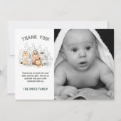 Safari Animals Baby shower Hartelijk dank Bedankkaart (Voorkant)