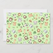 Safari Animals Baby shower Hartelijk dank Bedankkaart (Achterkant)