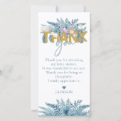 Safari Animals Baby shower I Verjaardag Bedankkaart (Voorkant)