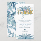 Safari Animals Baby shower I Verjaardag Bedankkaart (Voorkant / Achterkant)