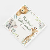 Safari Animals Baby shower Napkins Servet (Hoek)