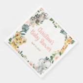 Safari Animals Baby shower Napkins Servet (Hoek)