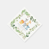 Safari Animals Baby Shower Party Paper Napkins Servet (Hoek)
