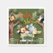 Safari Animals Baby shower Servet (Voorkant)