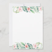 Safari Animals Baby shower Uitnodiging (Achterkant)