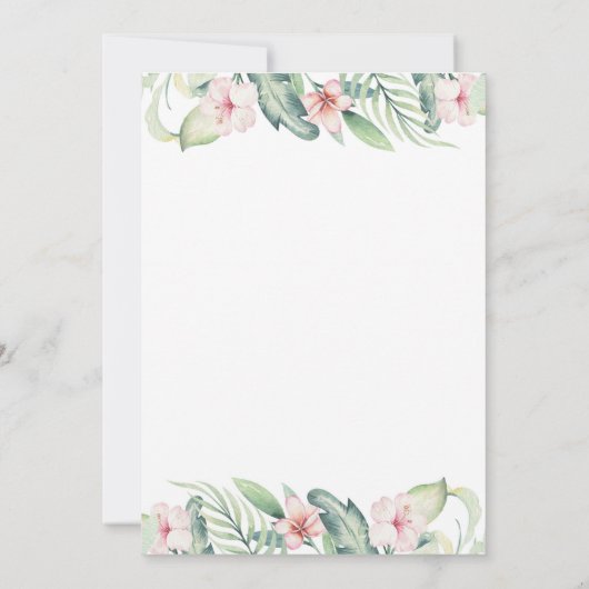 Safari Animals Baby shower Uitnodiging (Achterkant)