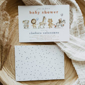 Safari Animals Baby shower Uitnodiging | Dieren